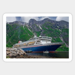 MV Balmoral Cruise Ship in Eidfjord Norway Sticker